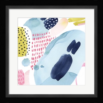 Framed Frolic Form I Print