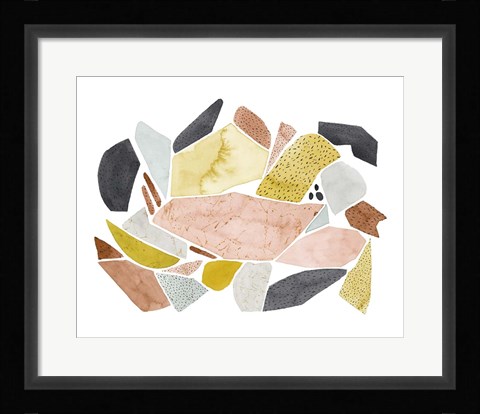 Framed Tuscan Terazzo I Print