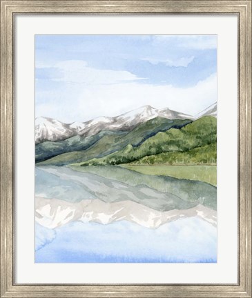Framed Mirror Lake II Print