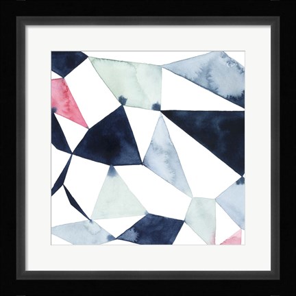 Framed Geo Gems I Print