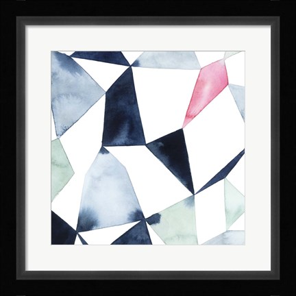 Framed Geo Gems III Print