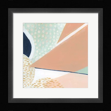 Framed Peach Eclipse III Print