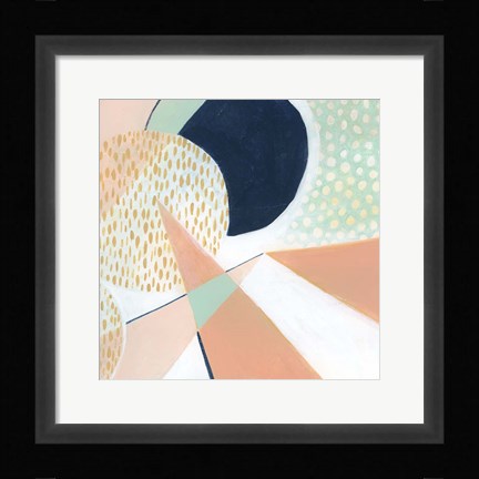 Framed Peach Eclipse VI Print