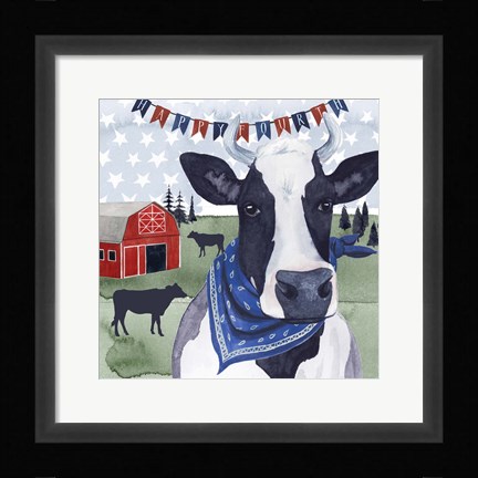 Framed American Herd  II Print