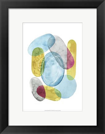 Framed Sunlit Pebbles II Print