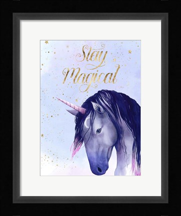 Framed Unicorn Universe  I Print