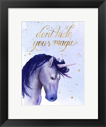 Framed Unicorn Universe  II Print