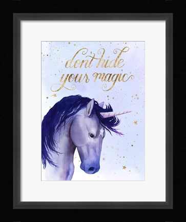Framed Unicorn Universe  II Print