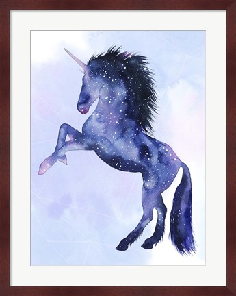 Framed Unicorn Universe  IV Print
