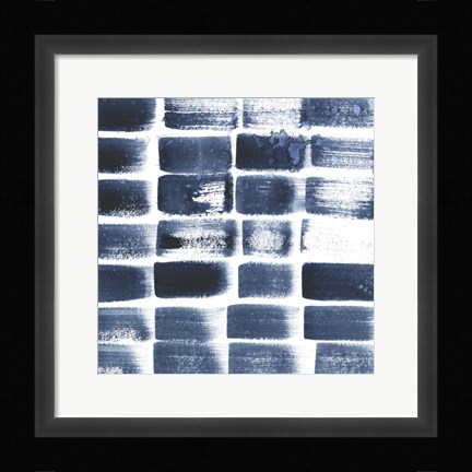 Framed Indigo Ripple II Print