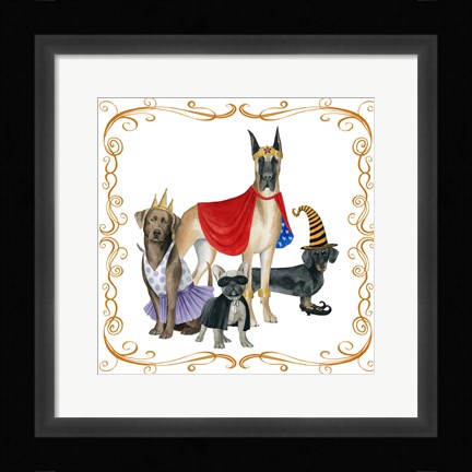 Framed Howloween I Print