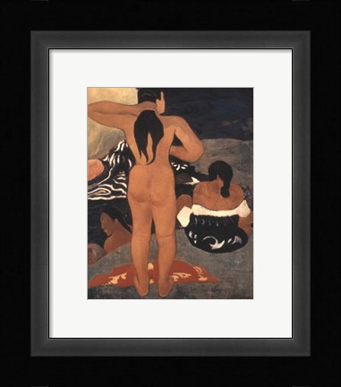 Framed Bathers, 19th Century Print
