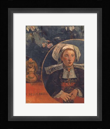 Framed Belle Angele, 1889 Print