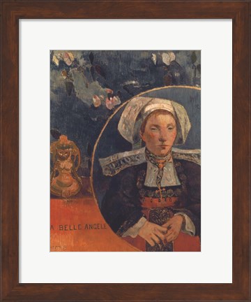 Framed Belle Angele, 1889 Print