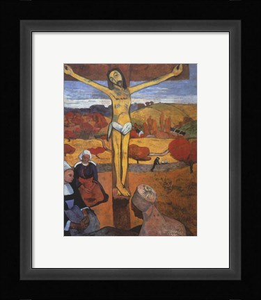 Framed Yellow Christ Print