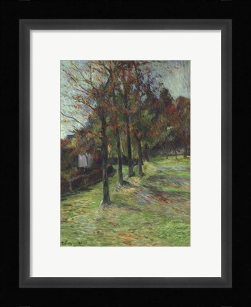 Framed Road in Rouen II, 1885 Print