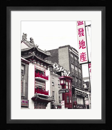 Framed Chinatown Reds I Print