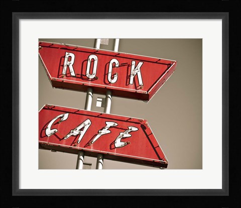 Framed Cafe Rock I Print