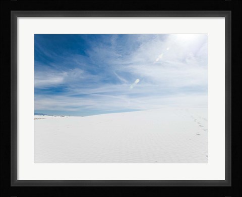 Framed White Dunes II Print