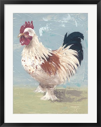 Framed Farm Life-Chickens II Print