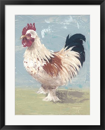 Framed Farm Life-Chickens II Print