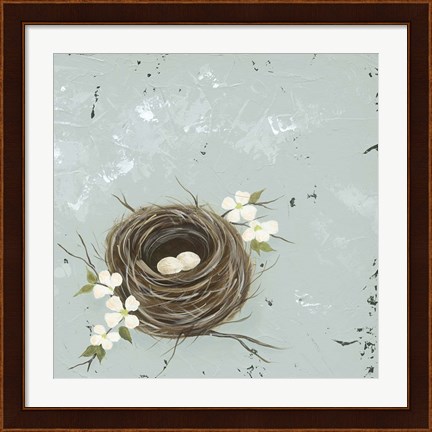 Framed Flower Nest II Print