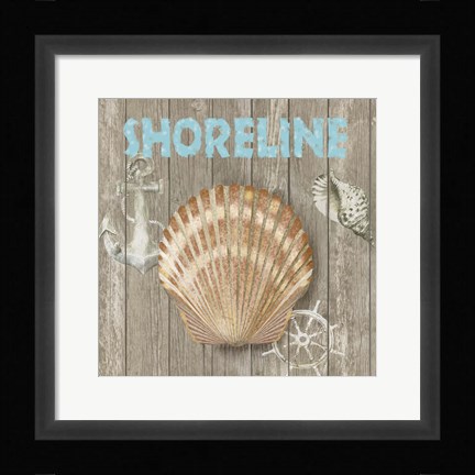 Framed High Tide Shoreline II Print