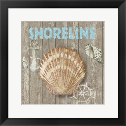 Framed High Tide Shoreline II Print