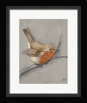Framed Winter Bird II Print