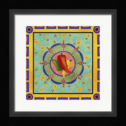 Framed Spanish Peppers II Print