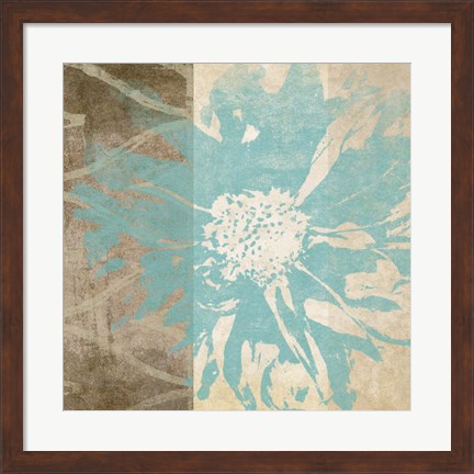 Framed Flower Flake I Print
