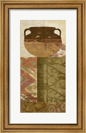 Framed Ethnic Pot III Print