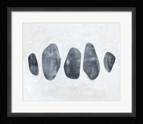 Framed Stone Collection I Print