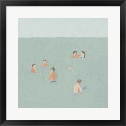 Framed Swimmers II Print