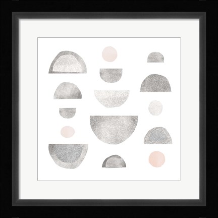 Framed Half Circles I Print