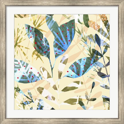 Framed Technicolor Jungle II Print