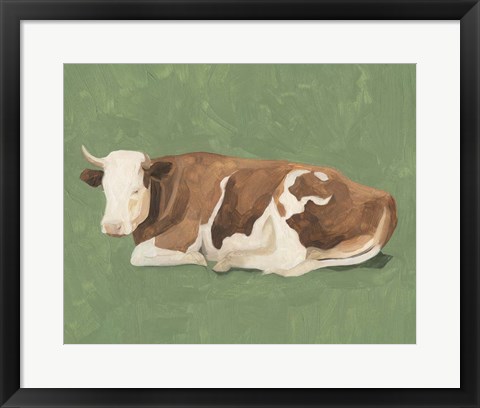 Framed How Now Brown Cow I Print