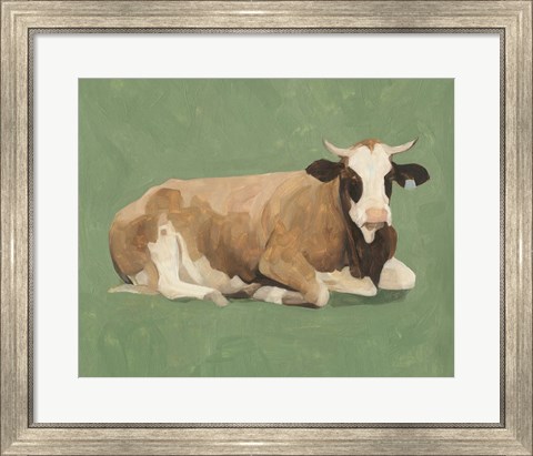 Framed How Now Brown Cow II Print