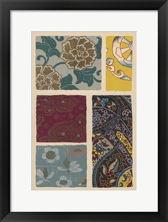 Framed Japanese Textile Design I Print