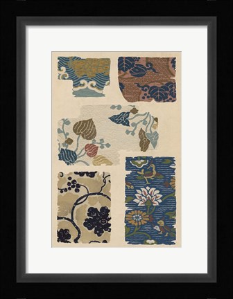 Framed Japanese Textile Design VIII Print