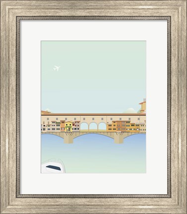 Framed Travel Europe--Ponte Vecchio Print
