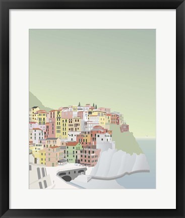 Framed Travel Europe--Manarola Print