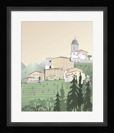 Framed Travel Europe--Pedona Print