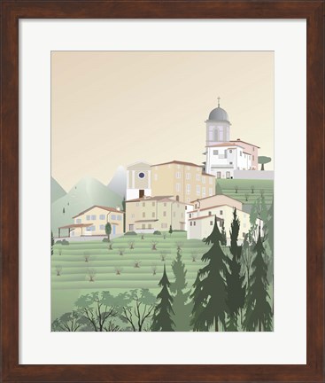 Framed Travel Europe--Pedona Print