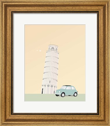 Framed Travel Europe--Pisa Print