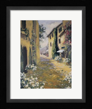 Framed Italian Villa I Print