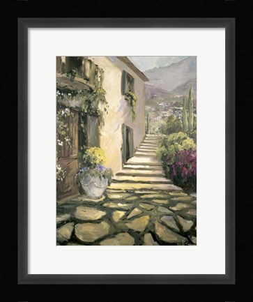 Framed Italian Villa II Print
