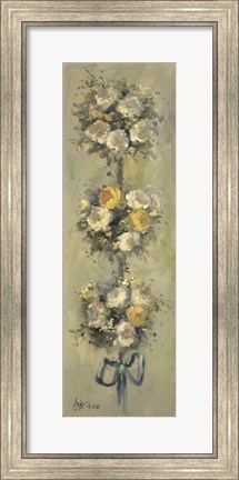 Framed 2-Up Topiary Bouquet I Print