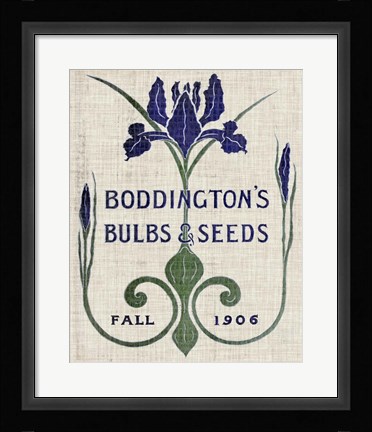 Framed Flower Seed Packs IV Print