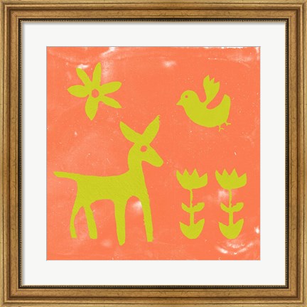 Framed Otomi Tile III Print